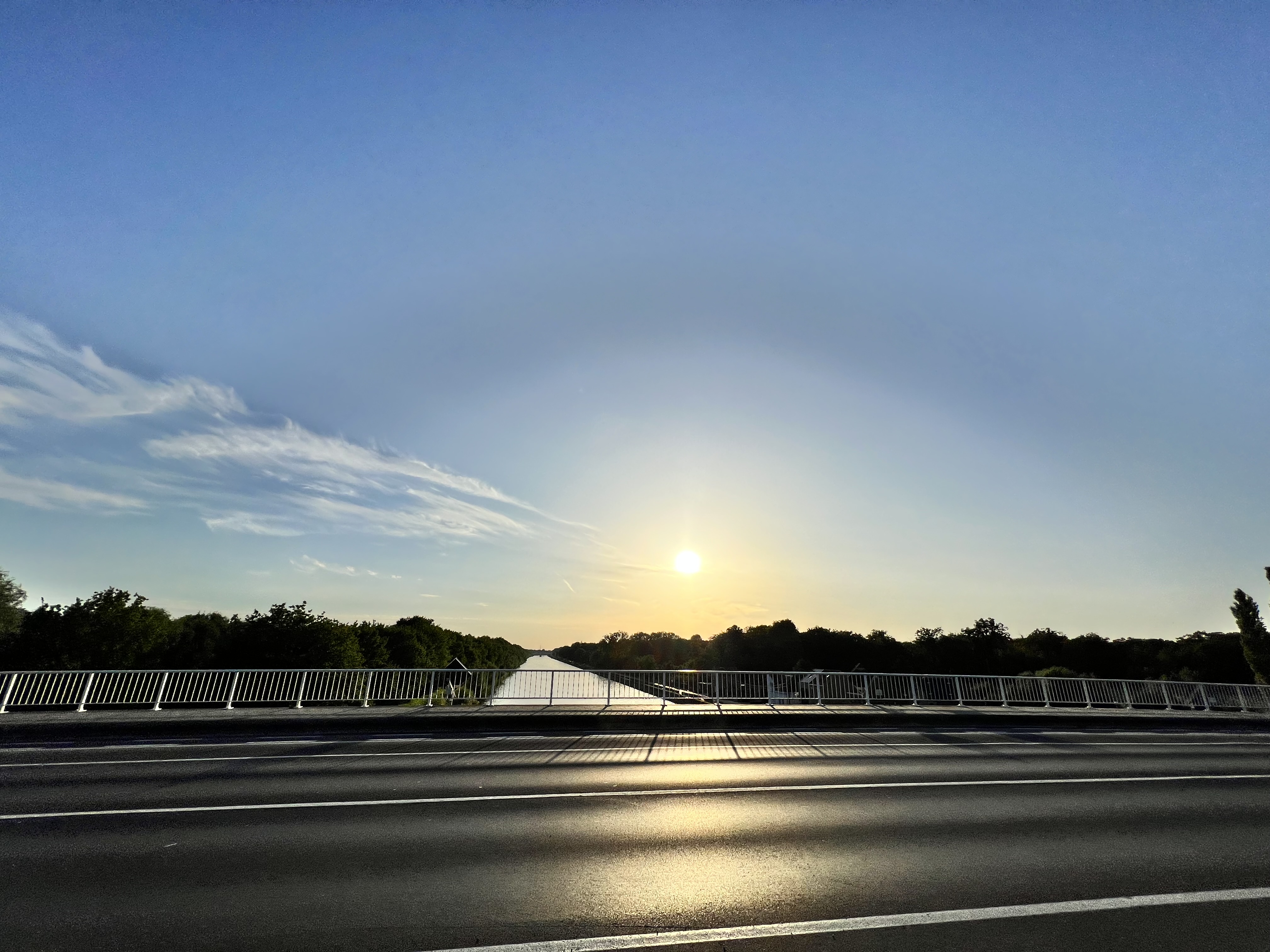 Sunset from a longer bike ride